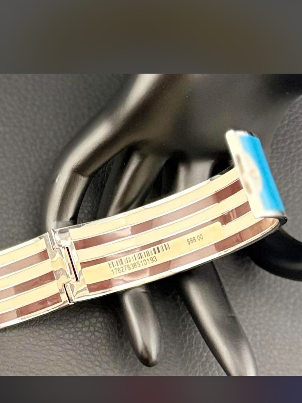 Henri Bendel Turquoise Enamel Cuff Bracelet ✨ - Picture 5 of 8